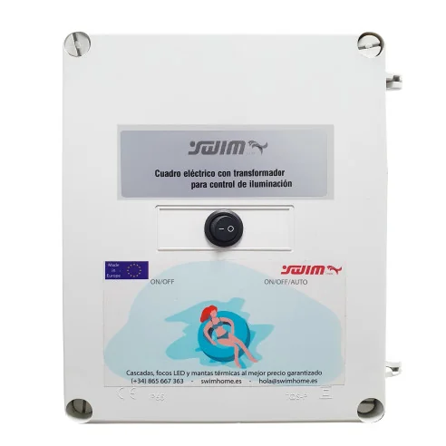 Pack 2 Focos LED Blanco 6000k de Acero Inoxidable + Transformador 100W 12AC