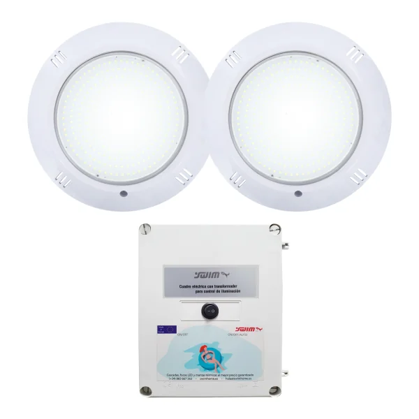 copie du Pack 2 Spots LED Blanc 35W + Transformateur 100W 12AC