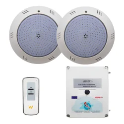 Pack 2 Spotlights LED Cool White ON/OFF + Transformateur 100W 12AC