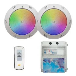 Swim Home Projecteurs de piscine à LED 12V avec panneau de commande électrique