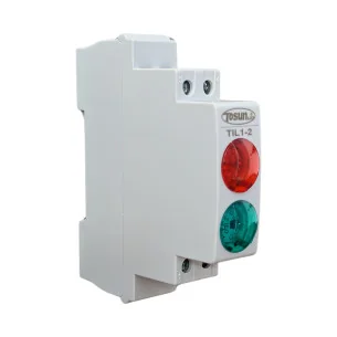 Indicador Modular LED Rojo y LED Verde 230V AC / DC 20 mA