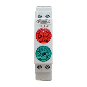 Indicador Modular LED Rojo y LED Verde 230V AC / DC 20 mA 2