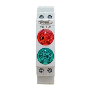 Indicador Modular LED Rojo y LED Verde 230V AC / DC 20 mA 2