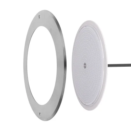 Foco LED Blanco Frío Acero Inoxidable | 28CM Diámetro 35W