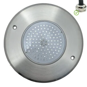 Spot LED blanc froid en acier inoxydable pour piscine Ø16CM 10W