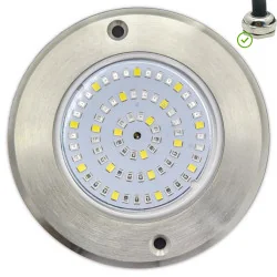 Foco LED RGB ON/OFF Acero Inoxidable 11CM ø 6W + Mando 2