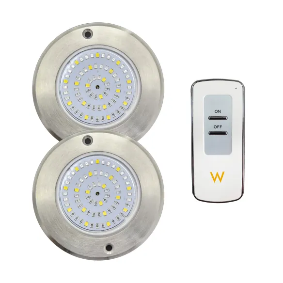 Foco LED RGB ON/OFF Acero Inoxidable 11CM ø 6W + Mando