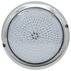 Pack 2 Focos LED RGB ON/OFF Acero Inoxidable 15CM ø 10W + Mando RF 2