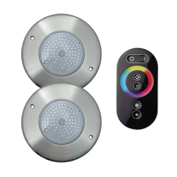 copy of Pack 2 Pool Floodlights with 4-wire cable and remote control