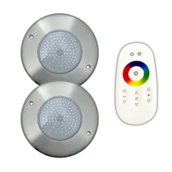 Pack d'économie : 2 spots LED RGB 4 fils + contrôleur avancé