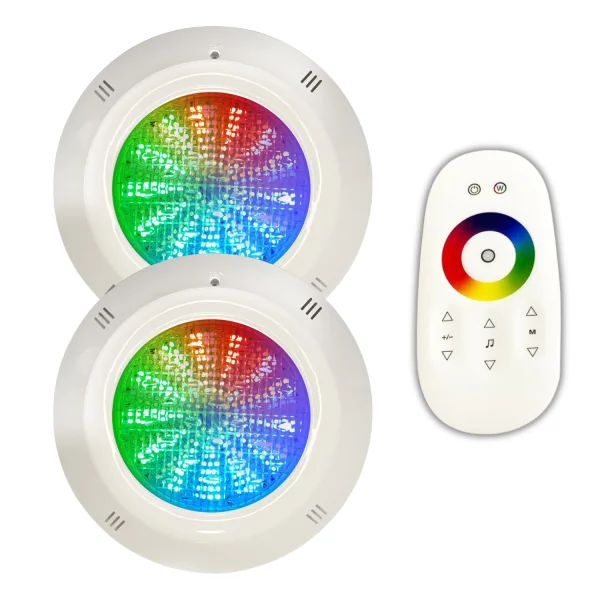 copy of Pack 2 Pool Floodlights with 4-wire cable and remote control