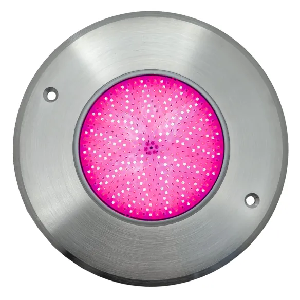 Foco LED RGB 4 Hilos Acero Inoxidable | 16 Diámetro 10W
