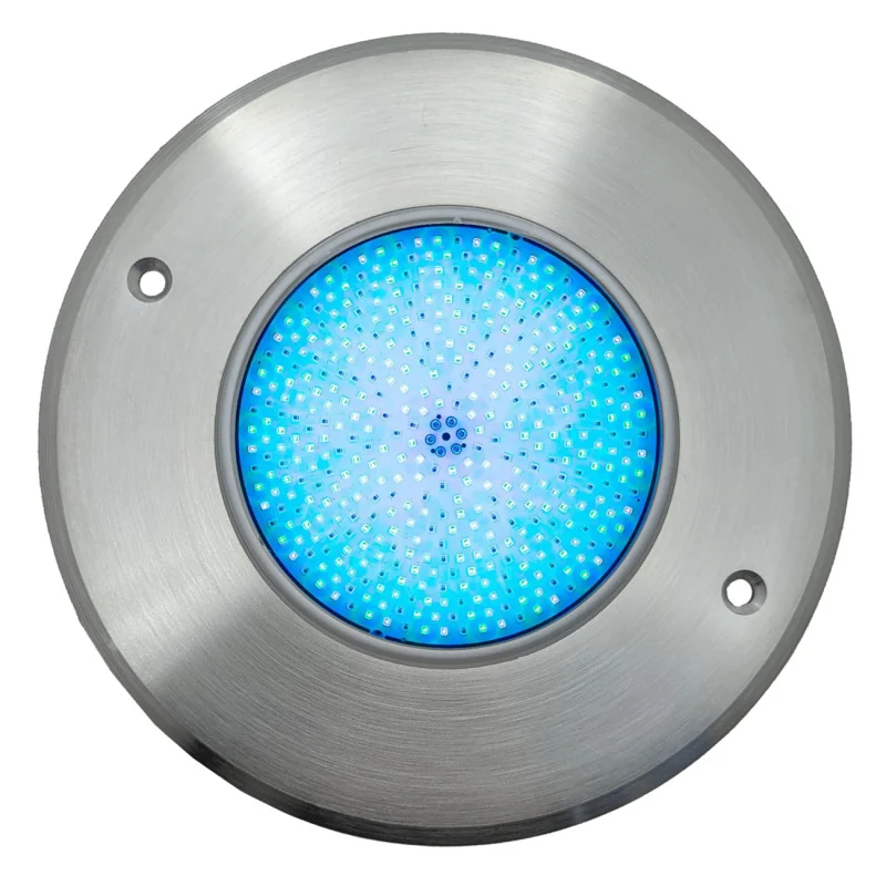 10W 12V AC RGB Stainless Steel LED Pool Spotlight - Ultrathin 16cm