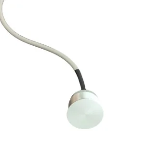 Pulsador Piezoeléctrico Piscina 22mm | Aluminio + 1m Cable | IP68 | 24V