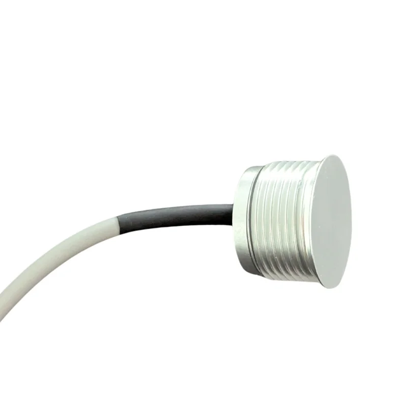 Pulsador Piezoeléctrico Piscina 22mm | Aluminio + 1m Cable | IP68 | 24V