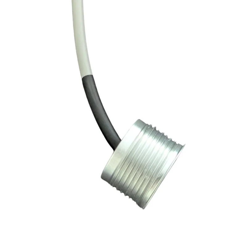 Pulsador Piezoeléctrico Piscina 22mm | Aluminio + 1m Cable | IP68 | 24V
