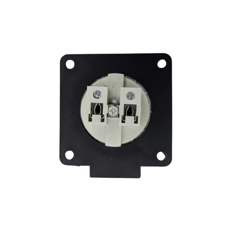 IP67 Waterproof Schuko Socket for Panel | 16A | Blue Cover