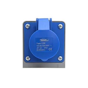Enchufe Conector AC Macho 16A 2P+E IP44