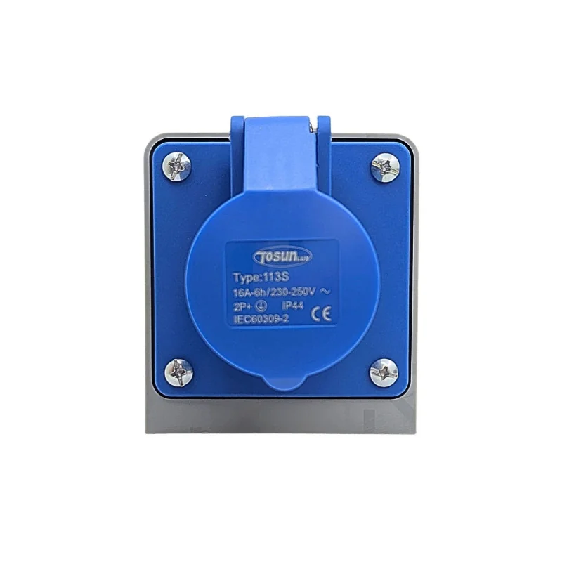 Industrial Male Plug 16A 230V | 2P+E Blue | IP44 | CETAC Connector