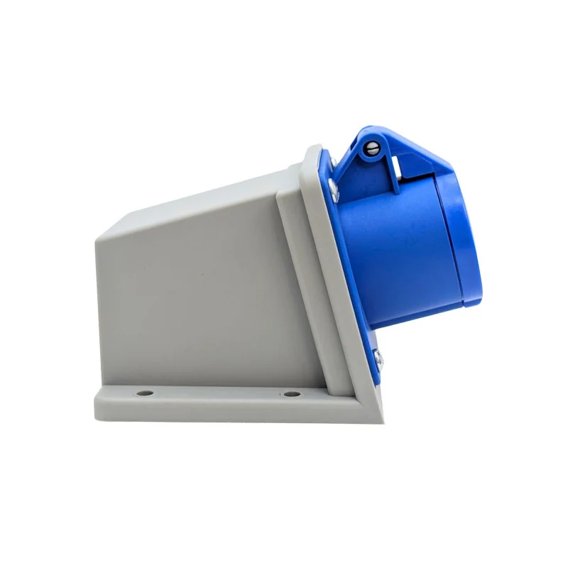 Ficha Macho Industrial 16A 230V | 2P+T Azul | IP44 | Conector CETAC