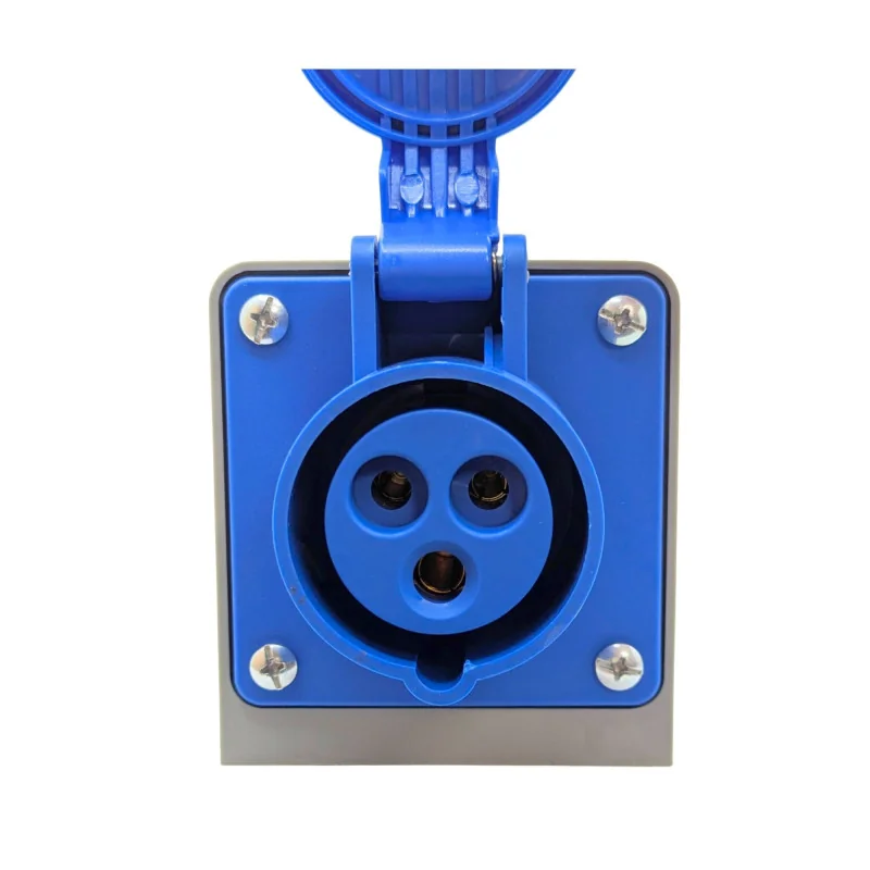 Industrial Male Plug 16A 230V | 2P+E Blue | IP44 | CETAC Connector