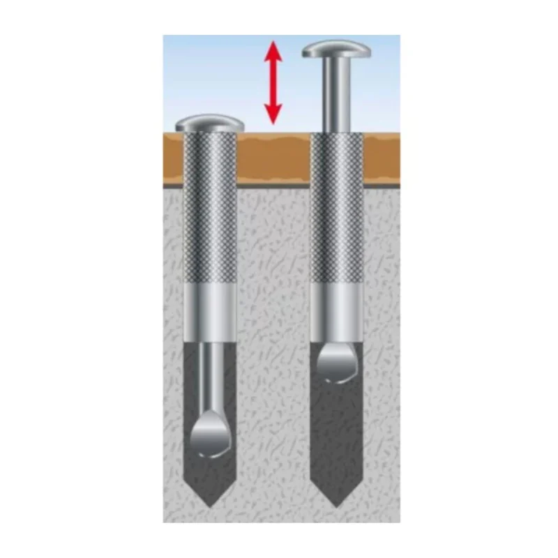 Ancrage escamotable Ø12 mm pour bâche de piscine | Inox
