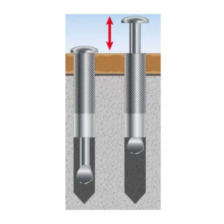 Retractable anchor Ø12 mm for winter cover | Stainless steel 316
