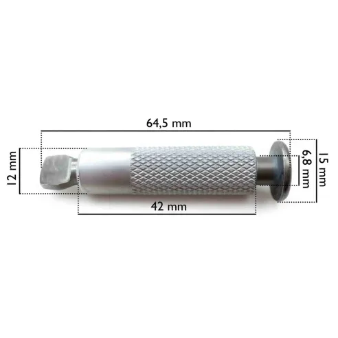 Retractable anchor Ø12 mm for winter cover | Stainless steel 316