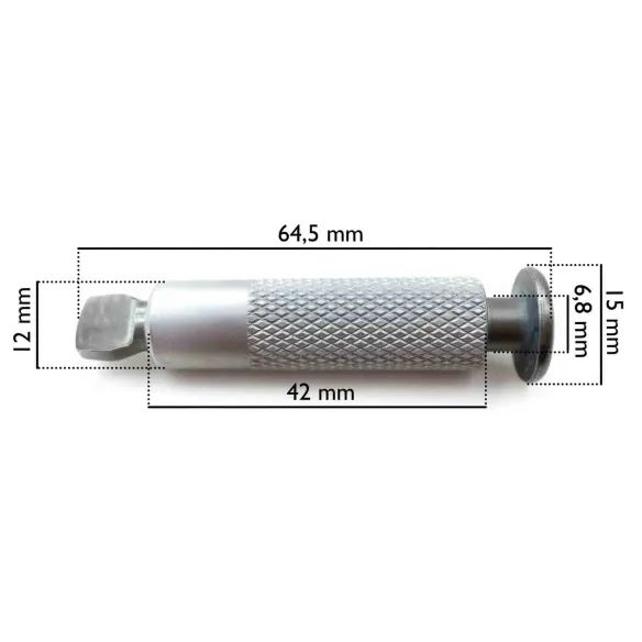 Anclaje escamoteable Ø12 mm para cubierta de invierno | Inox 316