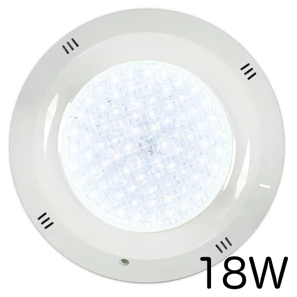 Projetor LED de superfície para piscina 18W 6000K | Ø29 cm | 12V AC