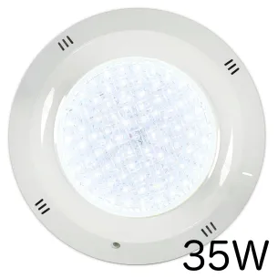 Foco LED de Superficie para Piscina | Blanco Frío 6000K 35W AC/12V | Con Cruceta