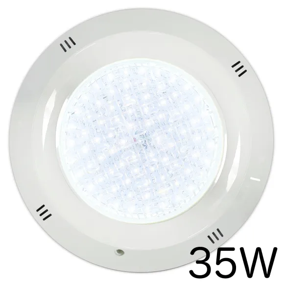 Foco LED de Superficie para Piscina | Blanco Frío 6000K 35W AC/12V | Con Cruceta
