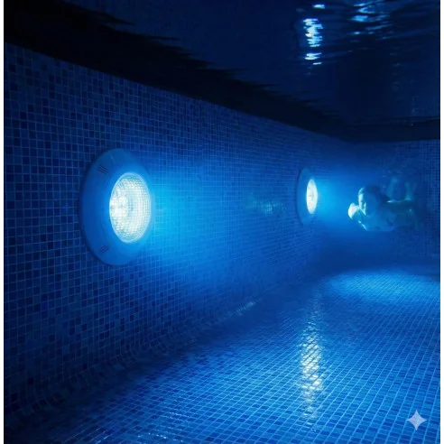 Projecteur de piscine LED RGB 18W | Synchronisable et économique