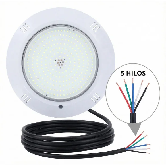 Kit 2 Projectores para piscinas RGBW 35W | Luz branca real + WiFi + Controlo remoto