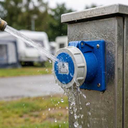 Prise encastrée CETAC 16A 230V IP67 3P 6H - PCE