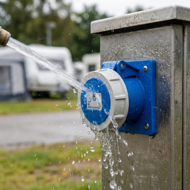 Tomada embutida CETAC 16A 230V IP67 3P 6H - PCE