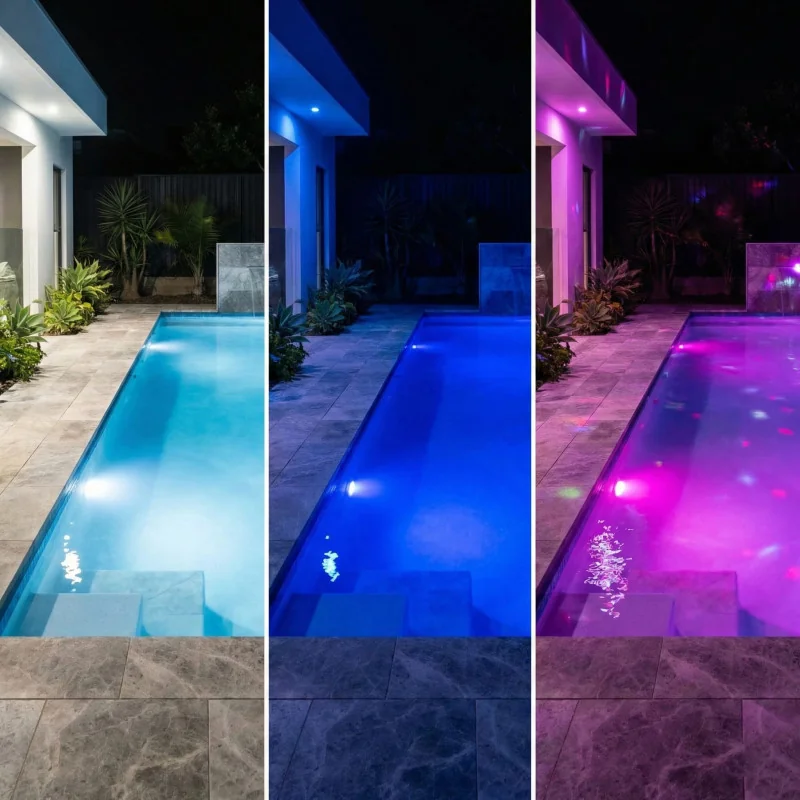 Configurador de Iluminación de Piscina