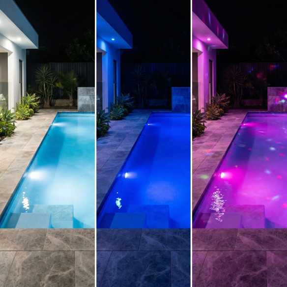 Configurador de Iluminación de Piscina