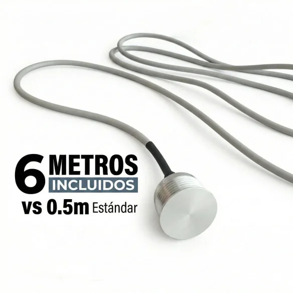 Bouton poussoir piézo 22 mm 5-24 V AC/DC, IP68 aluminium