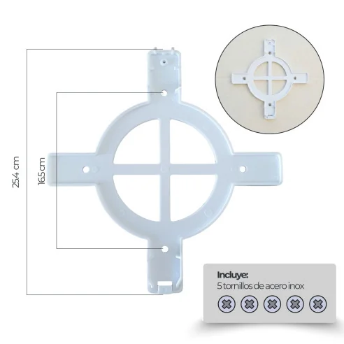 Projetor LED branco para Piscina de Superfície | Suporte Padrão