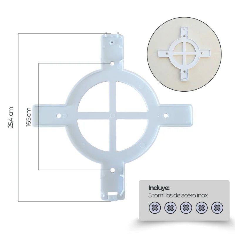 Foco LED para Piscina 35W RGBW (Color y Blanco) de Superficie