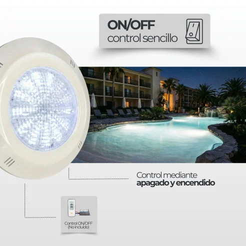 Projetor LED para piscina 35W: Montagem à superfície: Com suporte cruzado