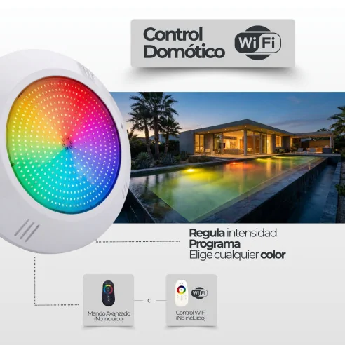 Foco de superficie LED RGB 35W para Piscina WiFi