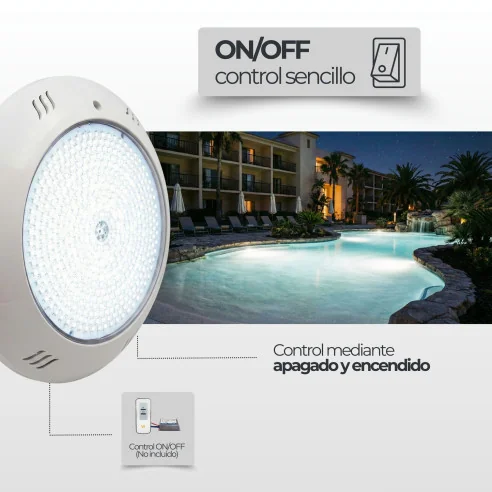 Foco Piscina RGB ON/OFF 35W IP68 | El Mejor Foco Para Su Piscina