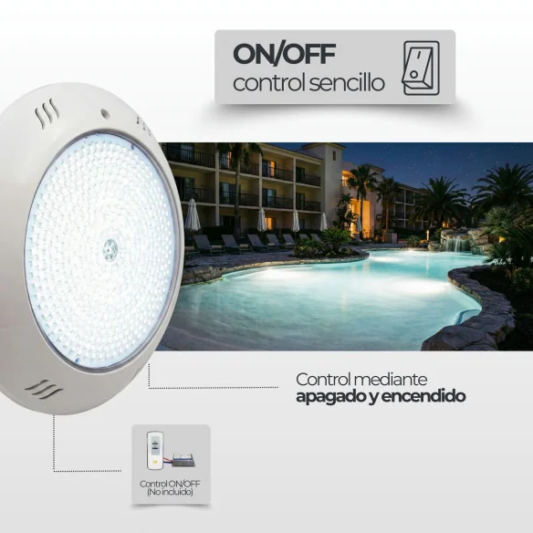 Foco Piscina RGB ON/OFF 35W IP68 | El Mejor Foco Para Su Piscina