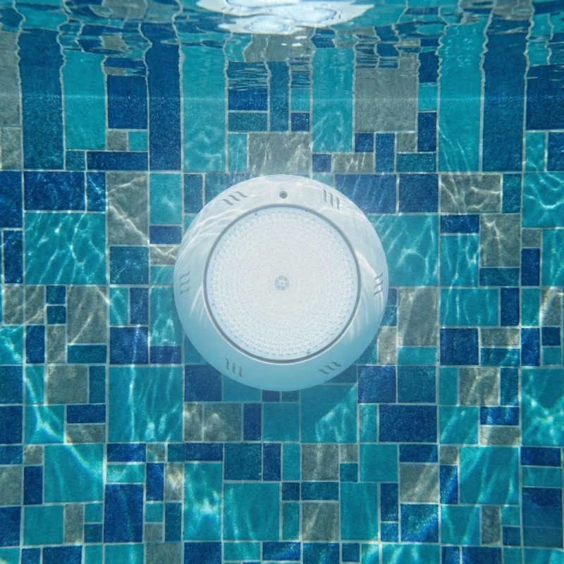 Foco LED de Superfície para Piscina | 35W 12V AC | Branco + RGB ON/OFF | Gama Ecolume 28