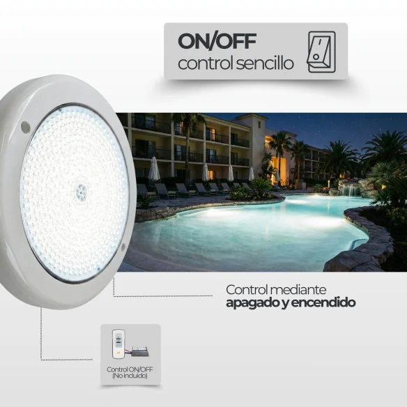 Foco LED Blanco Resina 3000k | Swim Home