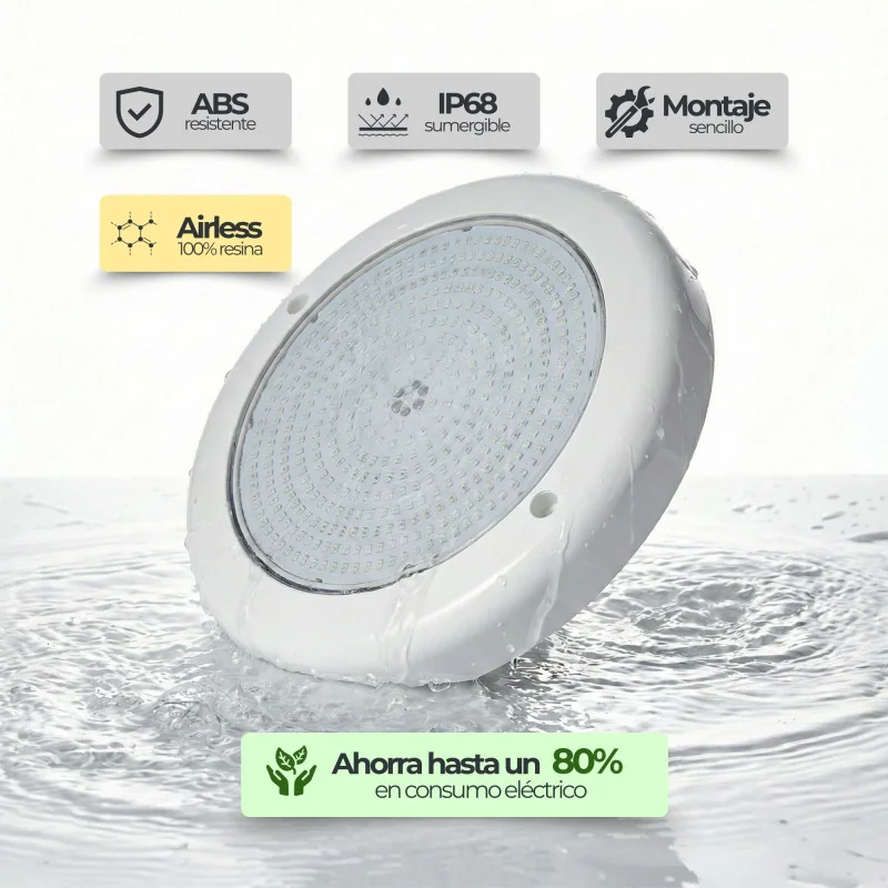 Foco de superficie LED RGB 35W de superficie para piscina salada