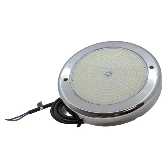 Foco LED Piscina Superficie | 35W 12V AC | Blanco + RGB ON/OFF | Gama Premium Inox
