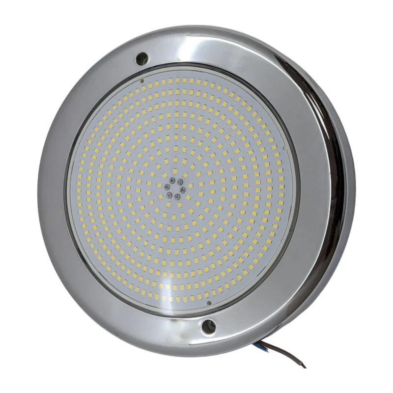 Surface-Mounted LED Pool Light | 35W 12V AC | White + RGB ON/OFF | Premium Stainless Steel